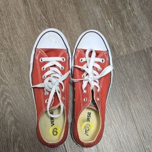 Converse Women Size 9 Red a Sneakers